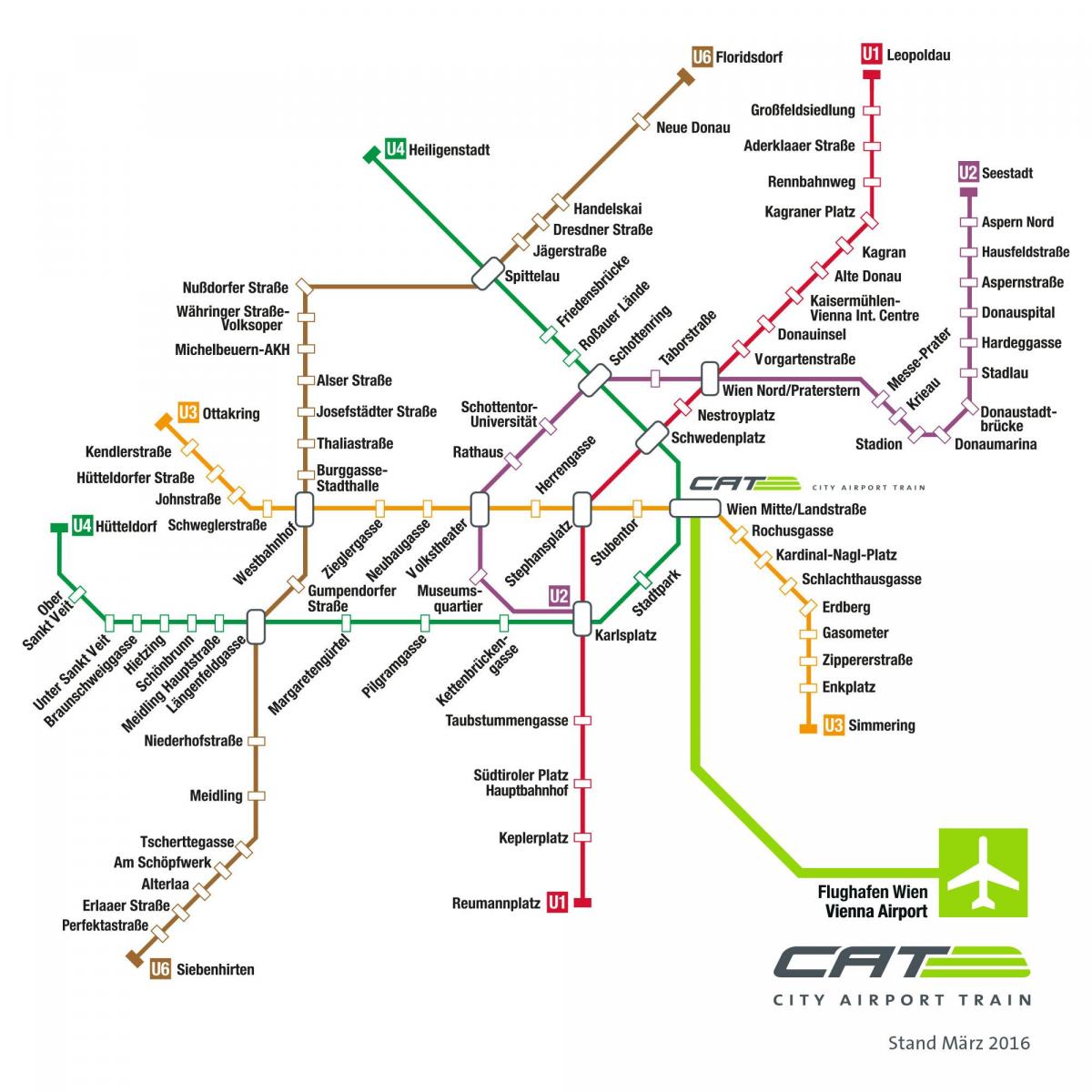 Tren de Wien mapa