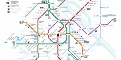 Viena, Austria mapa del metro
