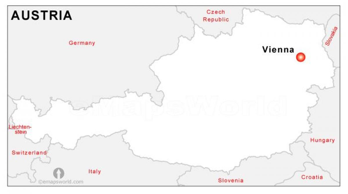 Mapa de Austria capital
