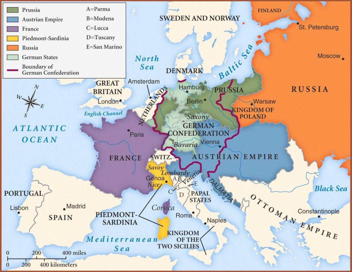mapa de Viena en europa