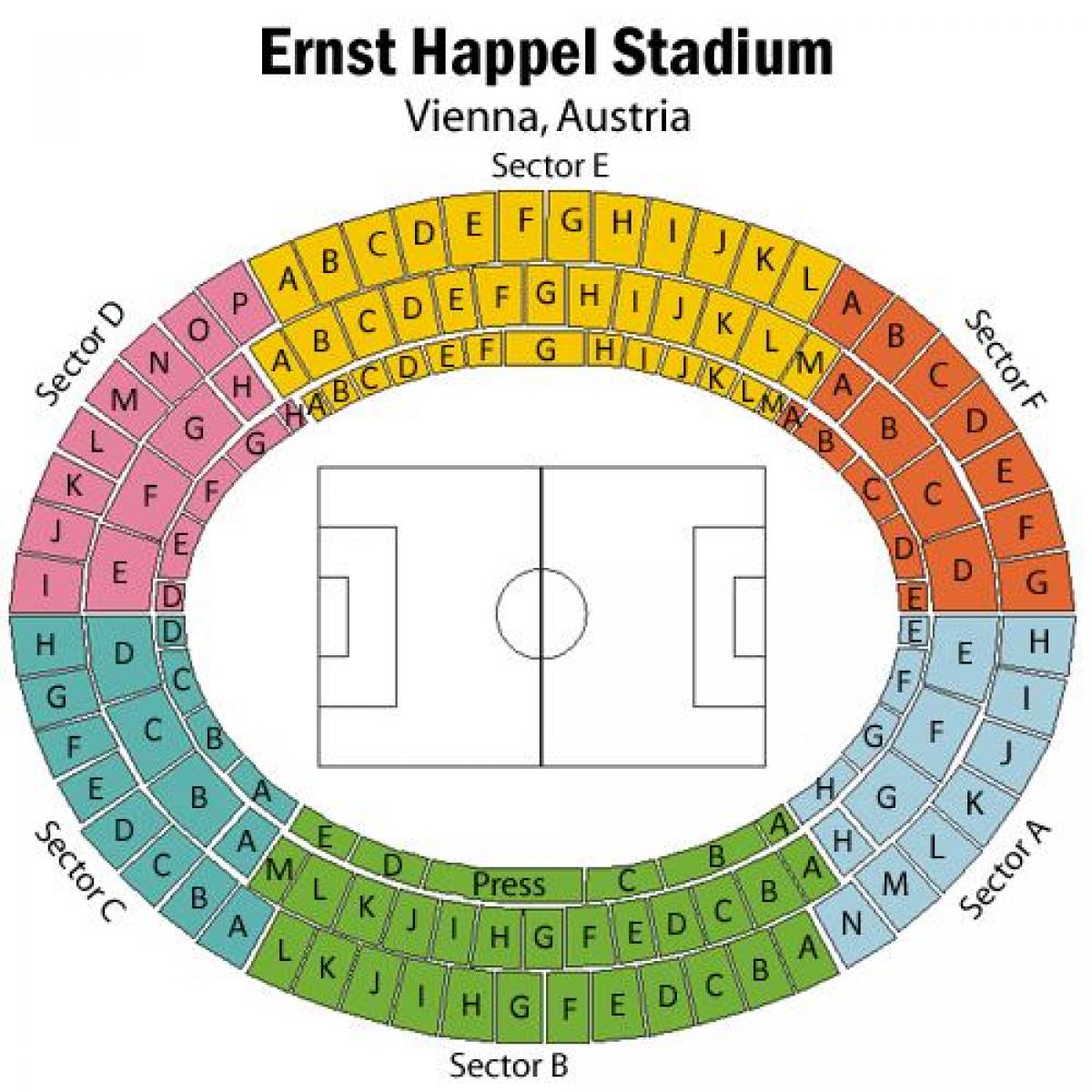 Mapa de ernst-happel-stadion