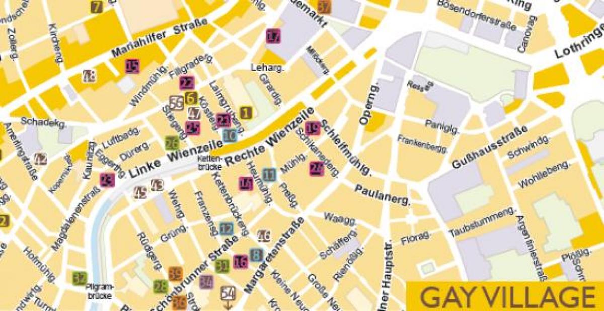 Mapa de Viena gay
