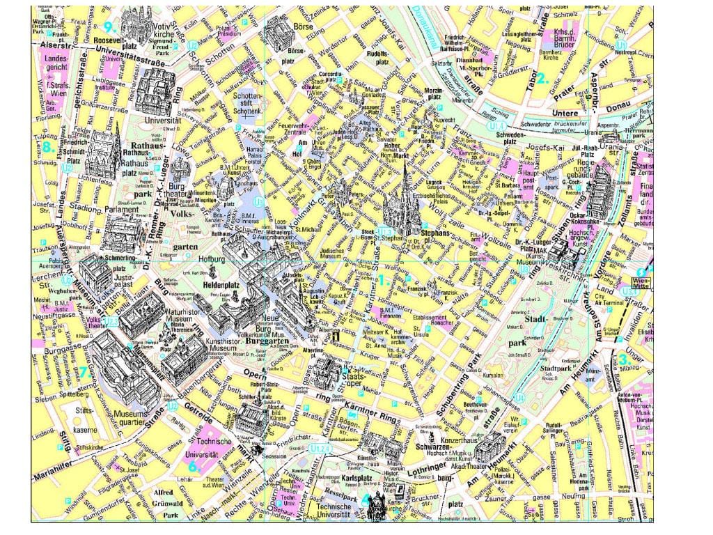 Viena atracciones mapa
