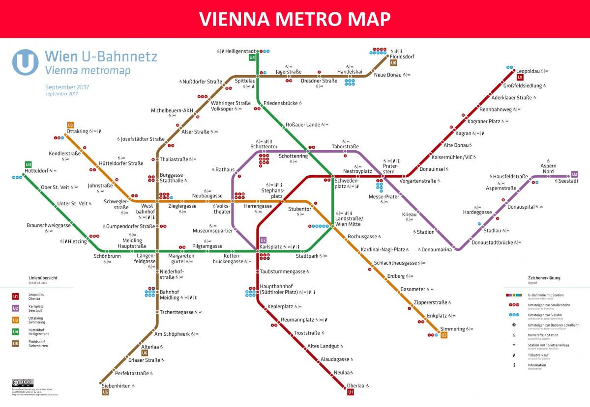 Mapa de metro de Viena app