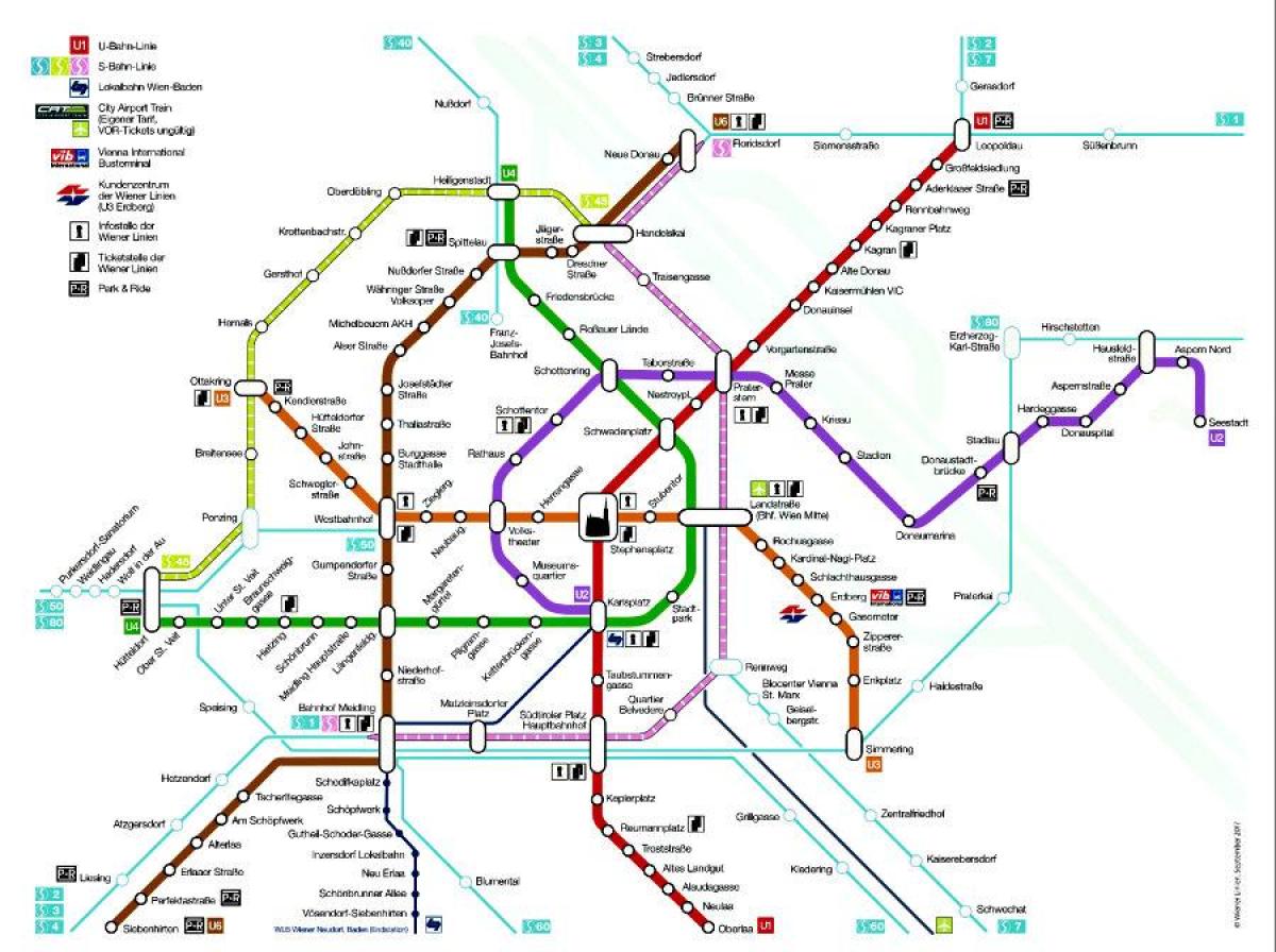 Estación de metro de viena mapa