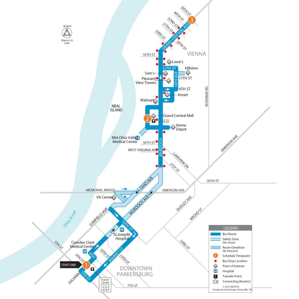 Viena, Austria mapa de autobuses