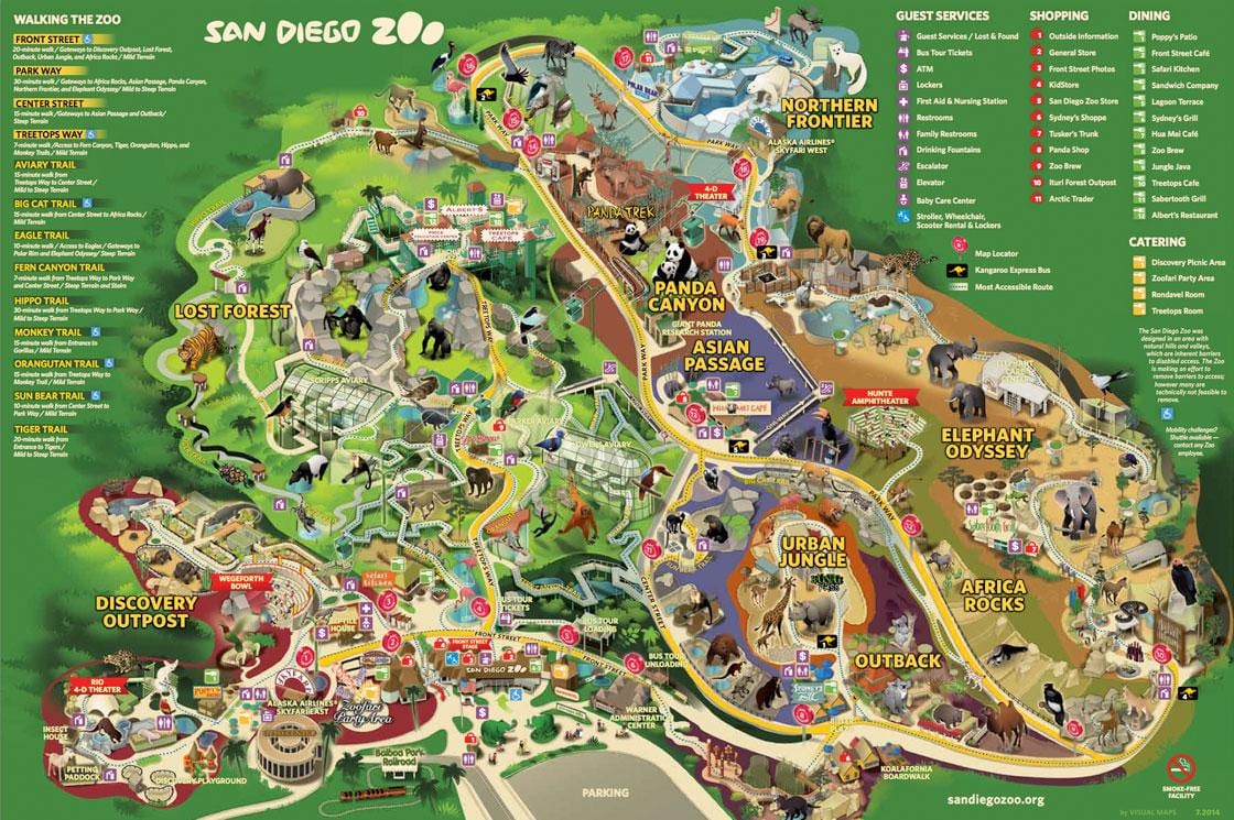 Mapa del zoológico de Viena