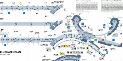 Viena, Austria aeropuerto mapa