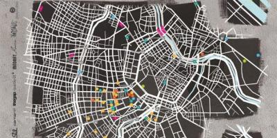 Mapa de calle del arte de Viena