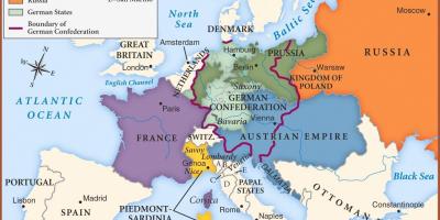Mapa de Viena en europa