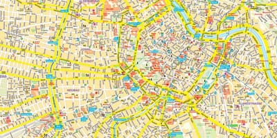 Viena interior el mapa de la ciudad