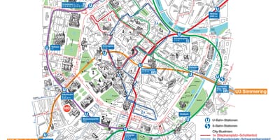 Viena lugares de interés mapa