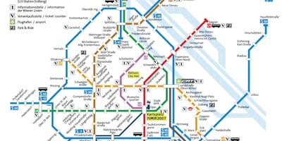 Erdberg la estación de autobuses de Viena mapa