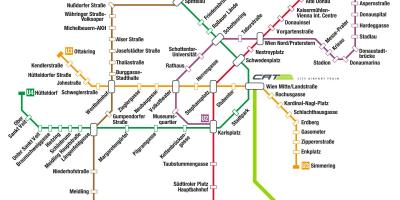 Tren de Wien mapa