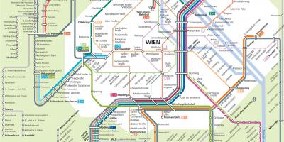 S-bahn Wien mapa