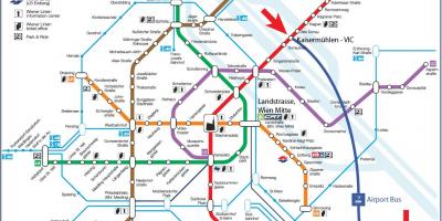 Mapa de Viena s7 tren