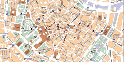 Mapa de Viena offline de la ciudad