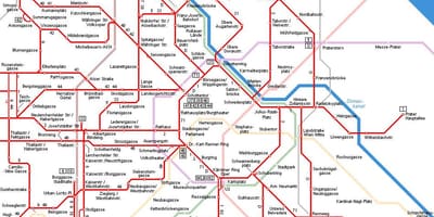 Mapa de trenes de viena