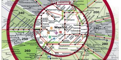 Wien 100 mapa de la zona
