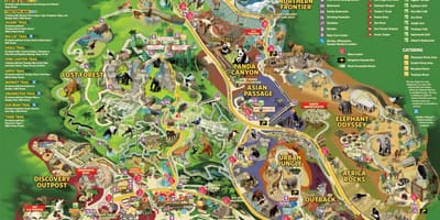 Mapa del zoológico de Viena